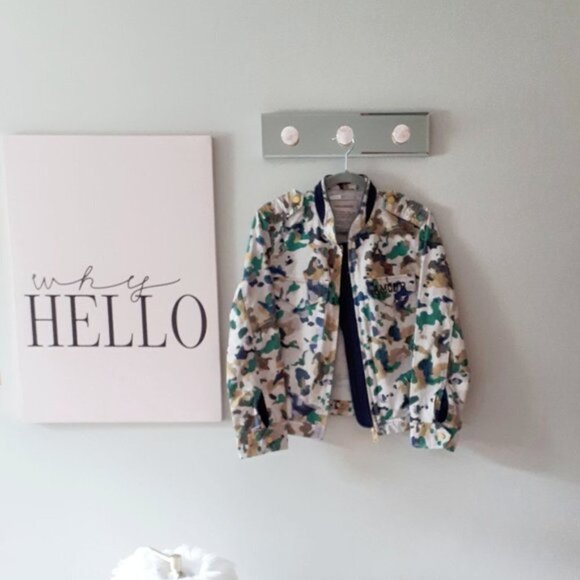 NWT Zadig & Voltaire camo print cotton bomber jacket, L - Picture 5 of 7
